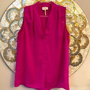 Laundry by Shelli Segal tank blouse shell top pink